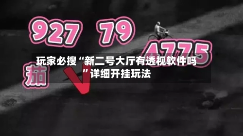 玩家必搜“新二号大厅有透视软件吗”详细开挂玩法-第3张图片