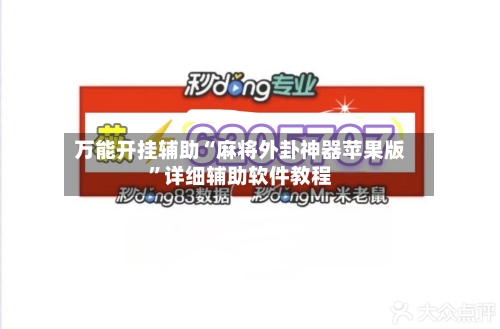 万能开挂辅助“麻将外卦神器苹果版”详细辅助软件教程-第3张图片