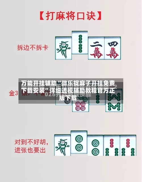 万能开挂辅助“微乐捉麻子开挂免费下载安装”详细透视辅助教程官方正版下载-第3张图片