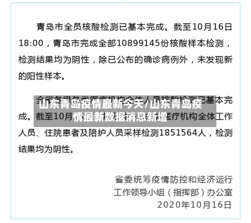 山东青岛疫情最新今天/山东青岛疫情最新数据消息新增
