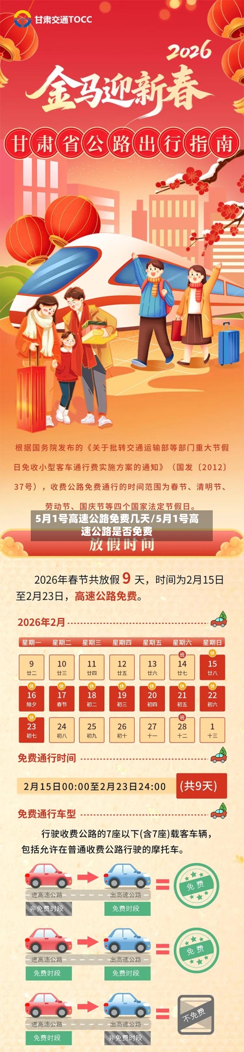 5月1号高速公路免费几天/5月1号高速公路是否免费