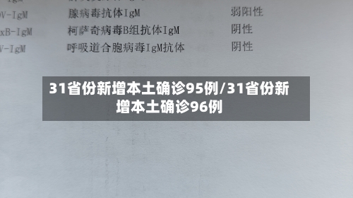 31省份新增本土确诊95例/31省份新增本土确诊96例