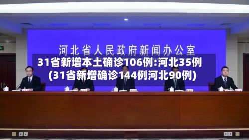 31省新增本土确诊106例:河北35例(31省新增确诊144例河北90例)