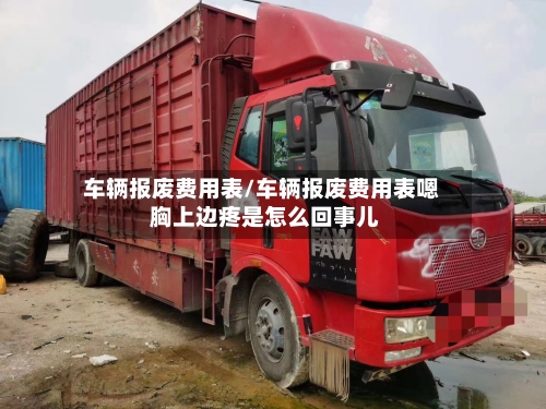车辆报废费用表/车辆报废费用表嗯 胸上边疼是怎么回事儿