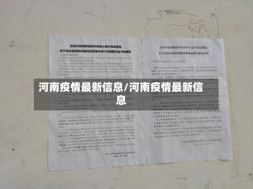 河南疫情最新信息/河南疫情最新信息