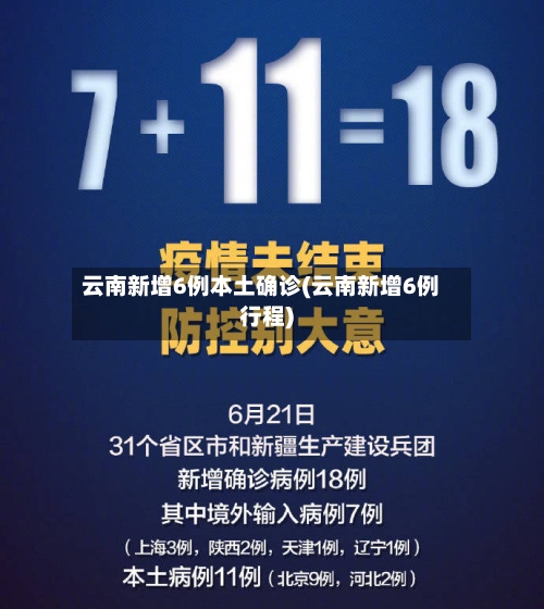 云南新增6例本土确诊(云南新增6例行程)