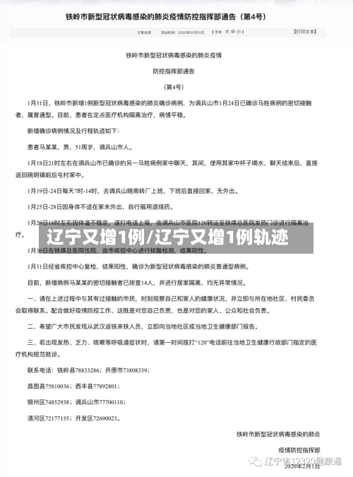 辽宁又增1例/辽宁又增1例轨迹